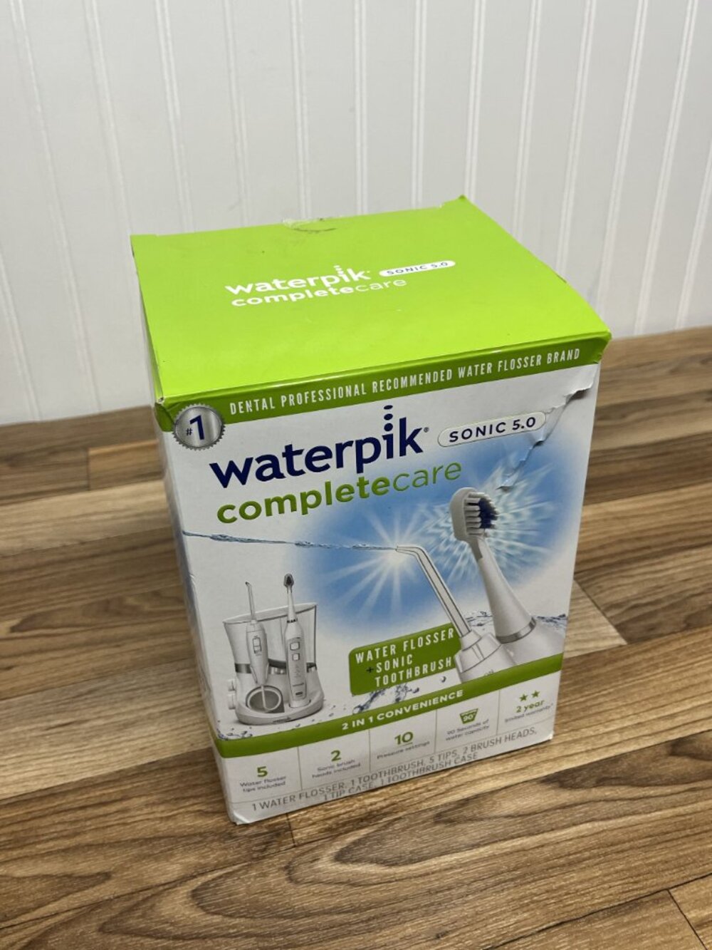 Waterpik Completecare Sonic 5.0 Water Flosser & Electric Toothbrush White Open B - Picture 2 of 16